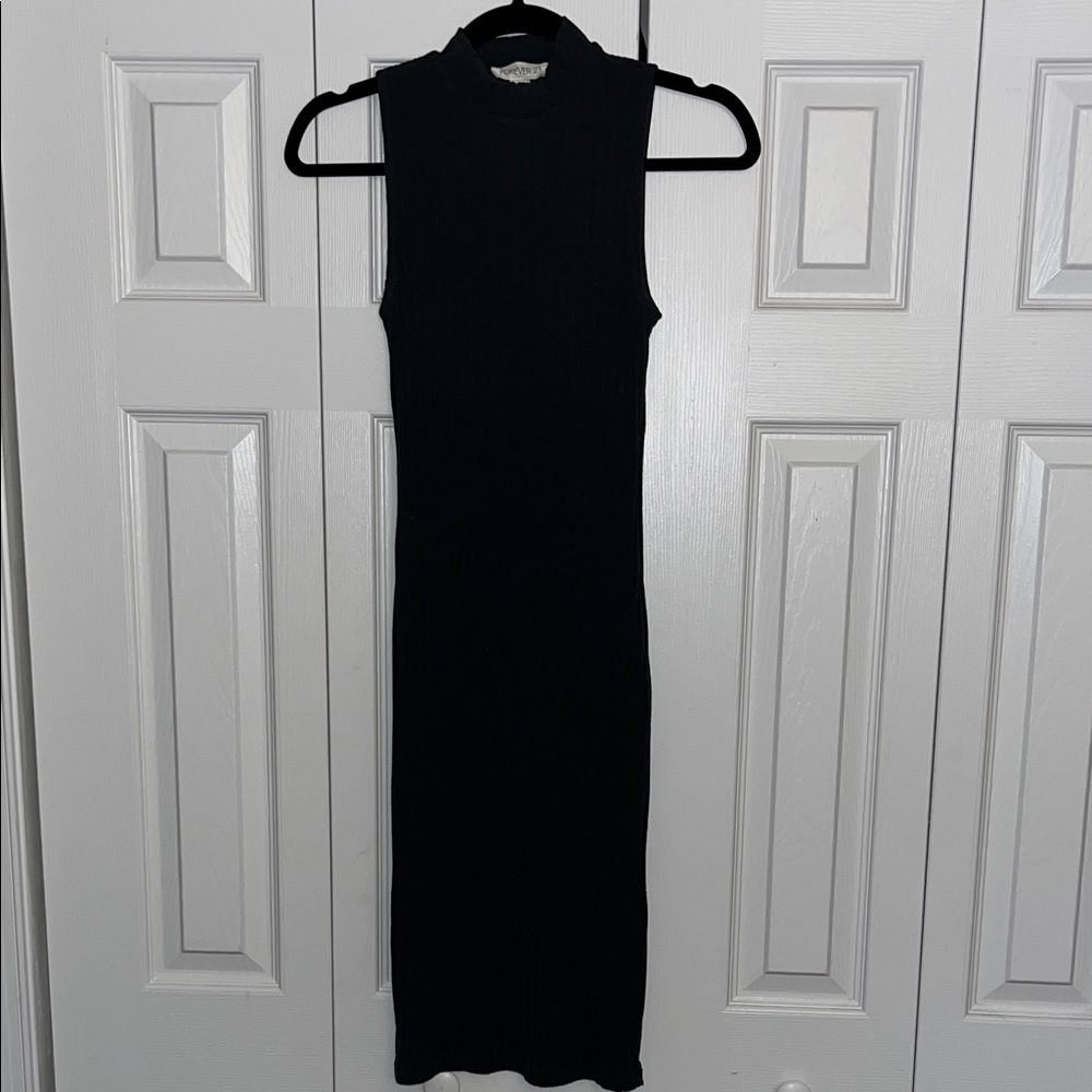 Forever 21 Black Midi Dress